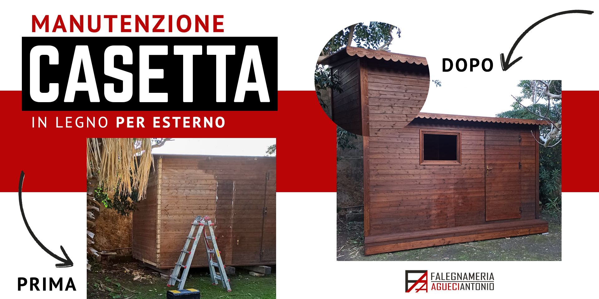 Manutenzione casetta in legno per esterno