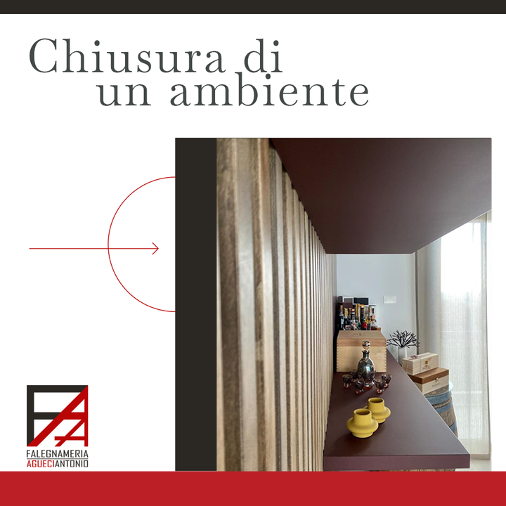 👉 Realizzazione della chiusura di un ambiente.